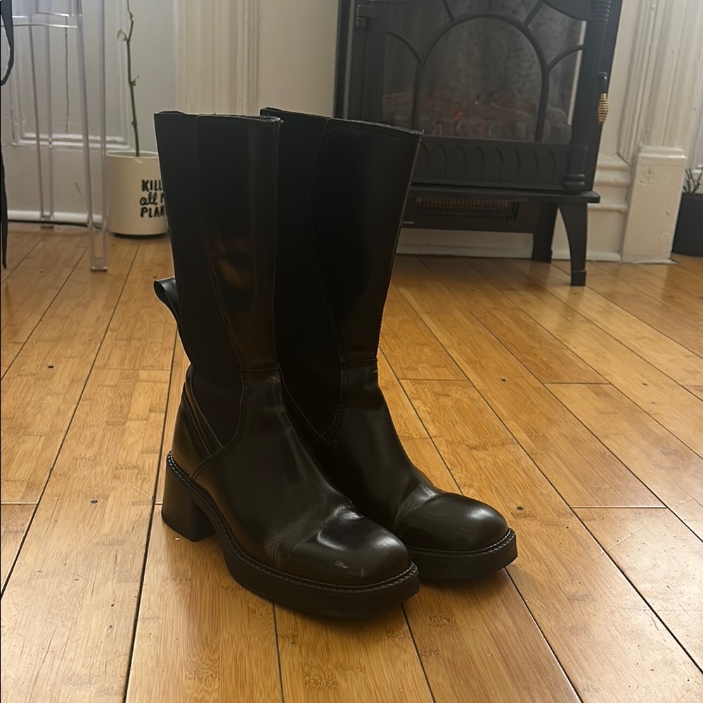 E8 by Miista Flabia Calf Height Leather Boots